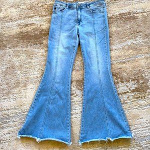 KanCan Flare Jeans Denim Wide Leg High Rise True Flares: 30